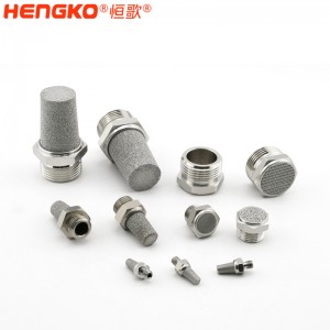 专业厂商HBSL-SSDV 丝巢半球消声器 SS烧结不锈钢气动消声器降噪1/8″ 1/4″