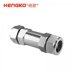 实验室气路W型一体式过滤器丨高纯气体管道系统直通型过滤器