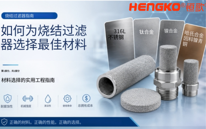 如何为烧结滤芯选择最合适的材料？
