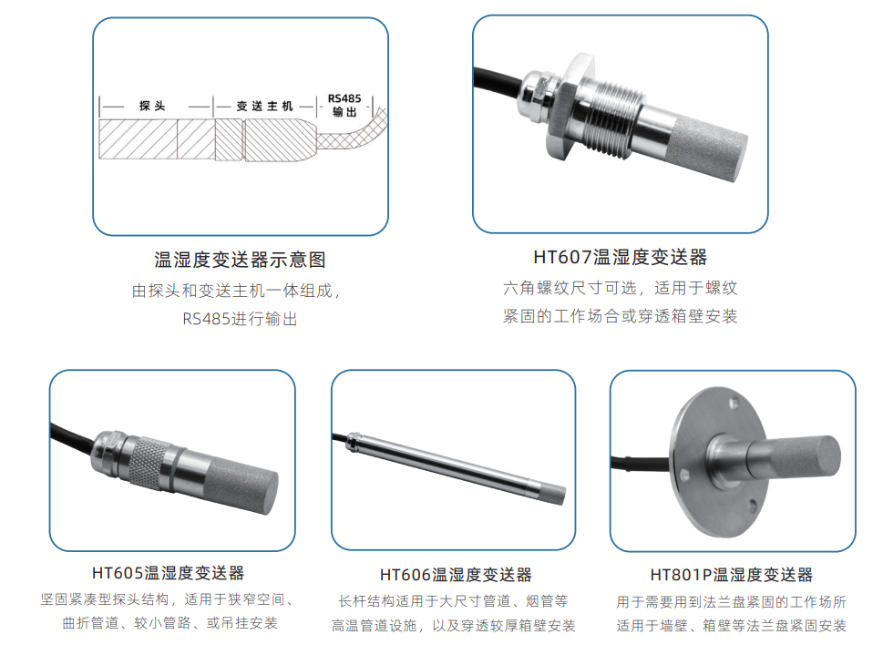 RS485一体式温湿度变送器