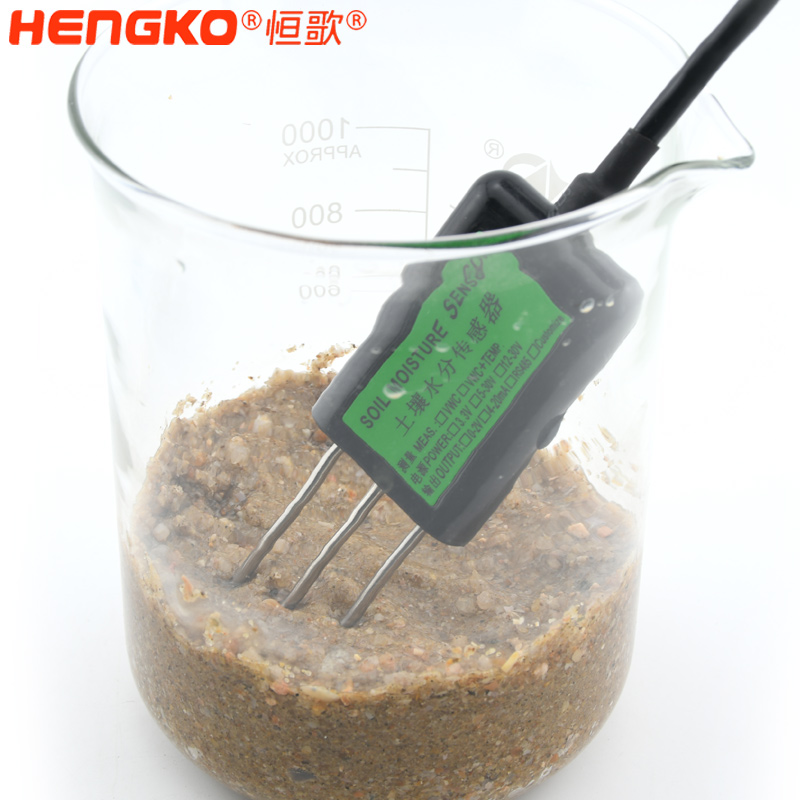 恒歌厂家供应高精度土壤检测仪_4~20mA输出防腐特制土壤温湿度传感器