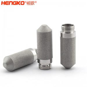 厂家定制微米多孔不锈钢过滤器_316L粉末烧结温湿度变送器探头保护罩