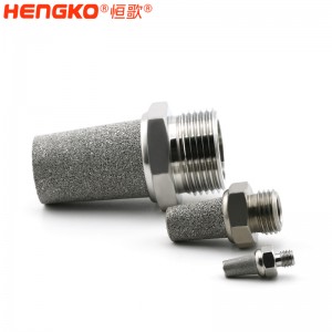 厂家直销HB型 1/8″ BSP可调气动消声器气节流阀_工业降噪阀门消音气动环境