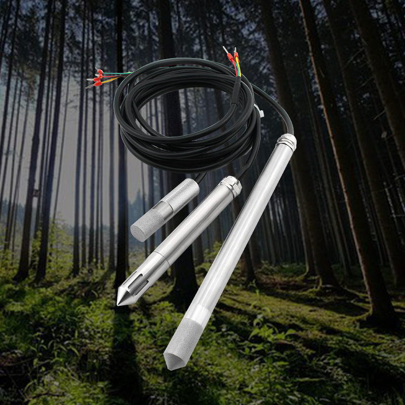 管道用温湿度探头 长杆通风管道工业级防护温湿度探头