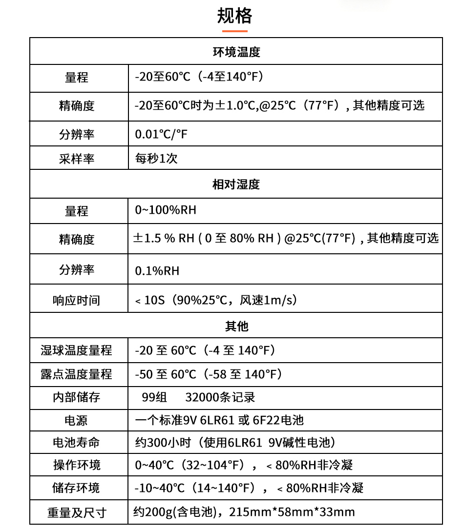 恒歌温湿度记录仪表