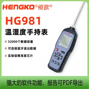HG981高温便携露点测试仪工业厂房高精度手持式温湿度露点仪