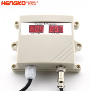 厂家直销空气温湿度传感器R485检测仪管道式温湿度变送器_应用于暖通空调
